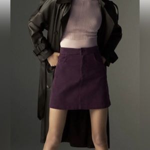 NWT Zara Corduroy Mini Skirt XS 8622/337/610